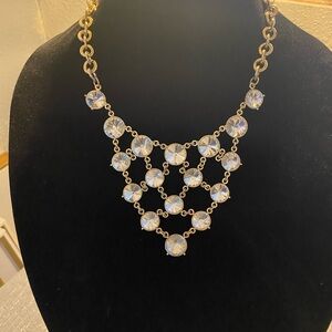 Elegant Gold and rhinestone necklace